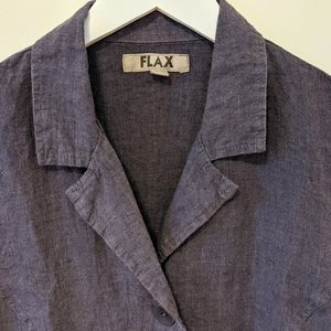 Flax Engelhart Boyfriend Jacket. Petite. Muted Plum
